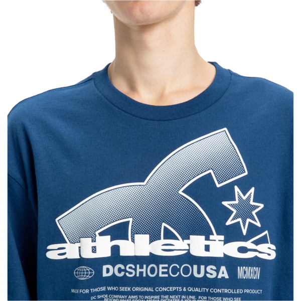 2026 DC Shoes Mens Slathletic Tee EDYZT04364 - Estate Blue